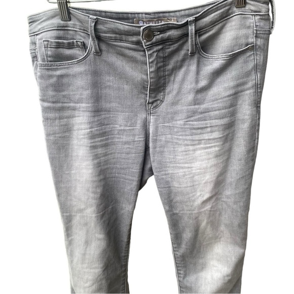 Athleta Gray Sculptek Skinny Faded Wash Jeans I Size: 8 - Picture 3 of 10